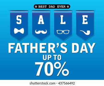 Father"s day Sale design for promotion, poster, flier, blog, article, social media, marketing, flyer, web page, signage