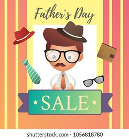 Father's day sale illustration