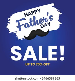 Father's Day Sale poster or banner template 