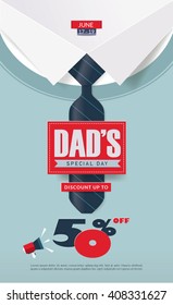 Father's Day Sale Poster Design.