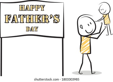 father's day sale poster.happy father's day. vector illustration.