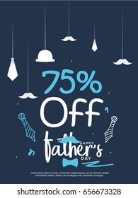 Fathers Day Sale Promotion Background,Poster,Banner,social Media,Marketing Template Design.