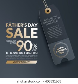 Father's Day Sale Promotion Design.