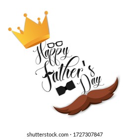 Father's Day Sale Promotion Poster or banner, Template for Father's Day, Vector illustration.