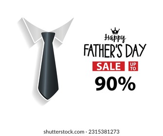 Fathers day sale promotion social media post template. Father's day celebration.