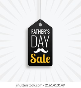 father's day sale tag design