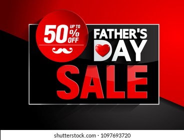 Father's Day Sale, vector illistration background, you can place relevant content on the area.