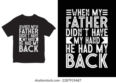 Camiseta del Día del Padres y Cita, mejor vector para el afiche de ropa de camiseta y otros. Papá - estampado de camisetas. Feliz día del padre. diseño de padres