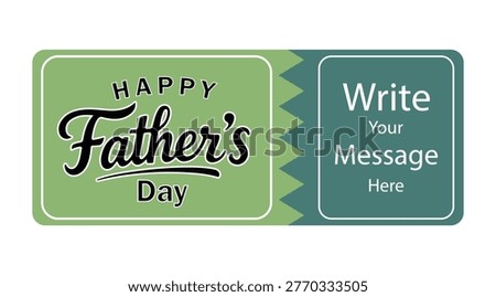 Father's Day Scratch Off Card with Message Space