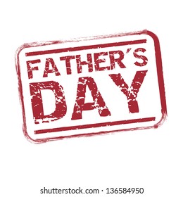 fathers day seal over white background. vector illustration