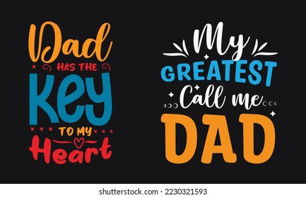 el día de los padres. Tipografía vectorial. Letras antiguas para tarjetas de felicitación, pancartas, diseño de camisetas.