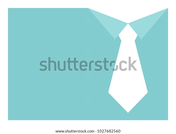 fathers day shirt tie card template stock vector royalty free 1027682560