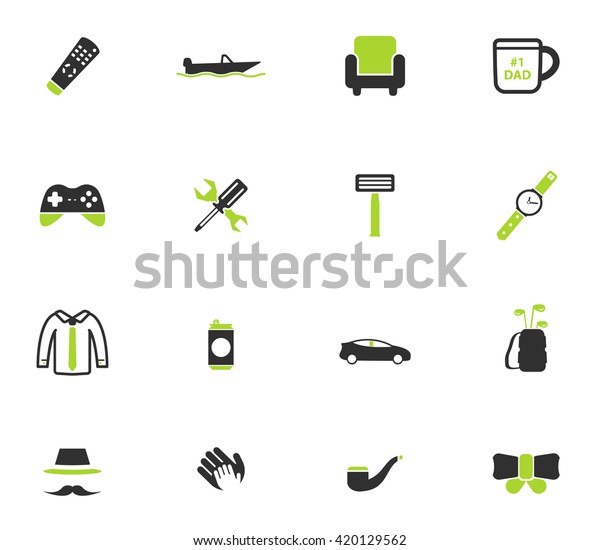 Fathers day\
simply icons for web and user\
interface