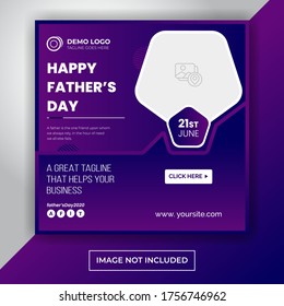 Father's Day social media banner Design