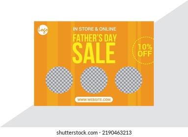 Father's Day Social Media Banner Design