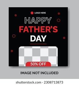 fathers day social media instagram post template