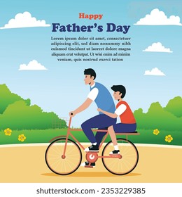 	
Fathers day social media instagram post template dia dos pais