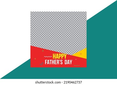 Father's Day Social Media Post Design Template