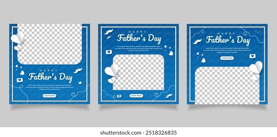 Father's Day social media post template