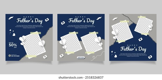 Father's Day social media post template