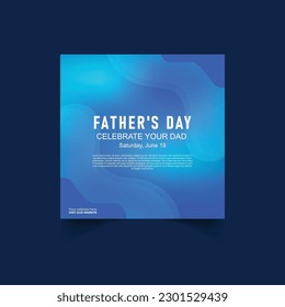 father's day social media poster design template