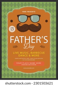 Fathers day is a special day for all who are celebrate here is a father's day special vintage poster flayer design