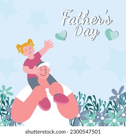 father's day special son and father vector illustration design