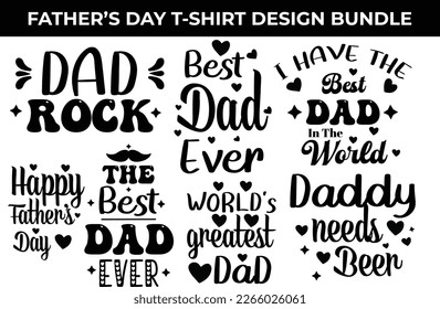 Father's Day Special T-shirt Design Bundle