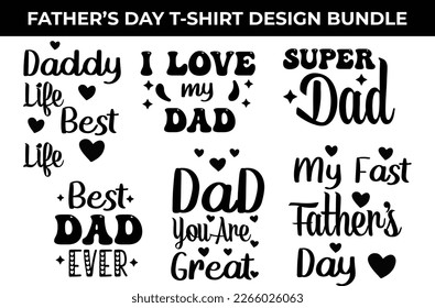 Father's Day Special T-shirt Design Bundle