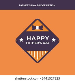 Father's Day Sticker and Poster Design