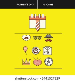 Father's Day Sticker and Poster Design