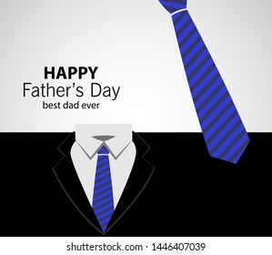 father's day. stylish writing and mustache and tie