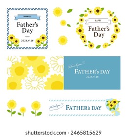 Father's Day sunflower frame set (2024).