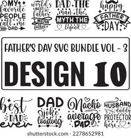 Father's Day SVG Bundle Best Seller Dad Funny Design Bundle