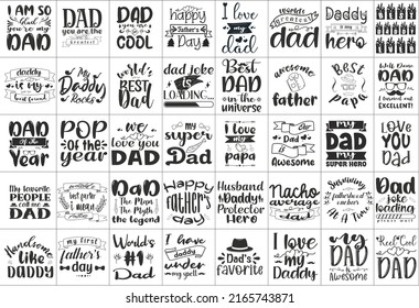 Fathers Day Svg Bundle, Dad Cut File svg