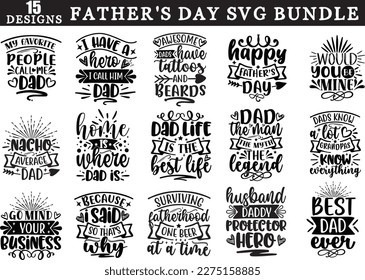 Father's Day SVG Bundle, Father's Day SVG Design