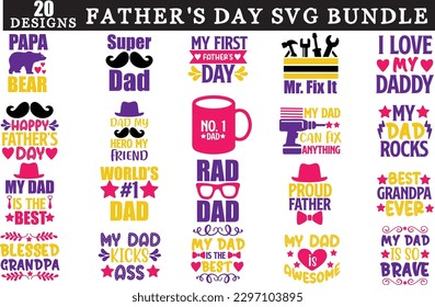 Father's Day svg bundle, Father's Day svg design