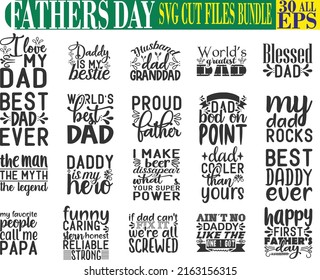 Fathers Day SVG Cut Files Bundle 