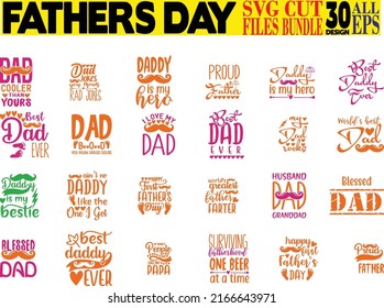 Fathers Day   SVG Cut Files Bundle