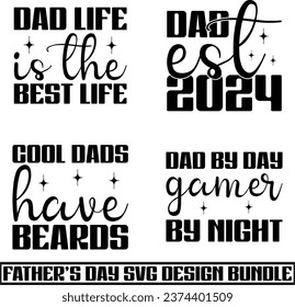 Father's day "svg" design bundle and eps file