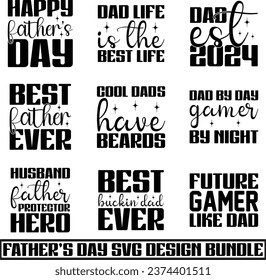 Father's day "svg" design bundle and eps file