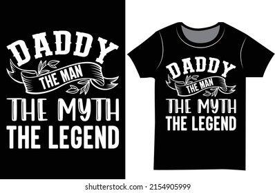 Father's day svg shirt. Dad typography t-shirt design. T-shirt as a gift.