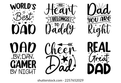 Väter Day SVG t Shirt Bundle, Vathers Day SVG, Best Dad, Daddy svg bündel, Vater svg,