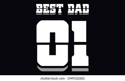 Father's Day t shirt design in illustration, also for use as poster design, mug print, gift card etc. eps-10.