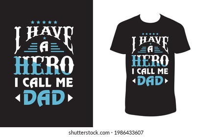 Fathers day t shirt design template.