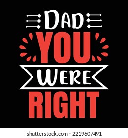Father's Day t shirt design vactor file