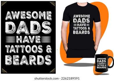 Fathers day t shirt design or Father day son and daughter funny t shirt design or t shirt design vector