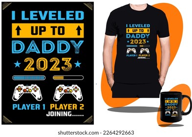 Fathers Day  T shirt design or Grandpa funny Gaming t shirt design or t shirt design template or vector