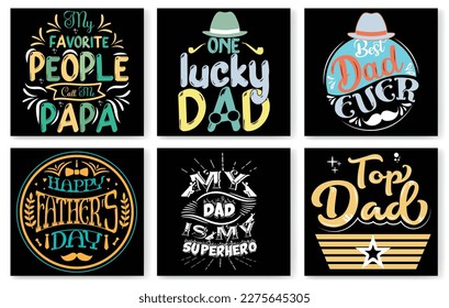 Father's day t shirt design bundle, Dad t shirt design bundle, Happy father's day, Best dad ever