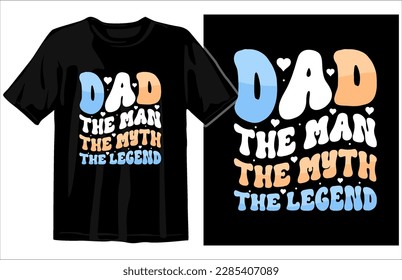 Fathers day t shirt design vector, dad t shirt design, papa graphic t-shirt design, dad svg design, Free vector colorful fathers day lettering sticker